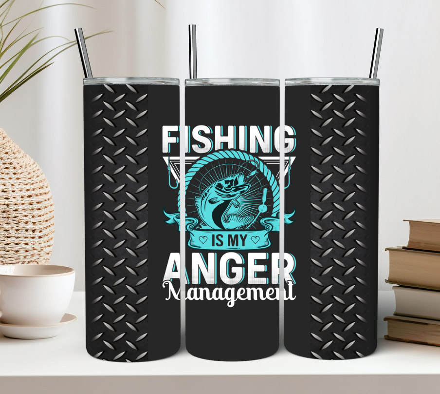 Fishing Is My Anger Managment 20oz Tumbler Gift For Him