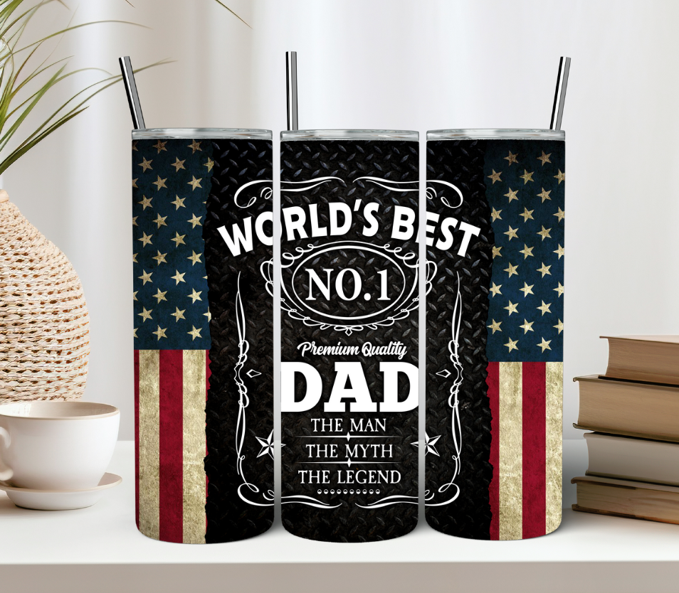 World's Best Dad 20oz Tumbler Gift For Him