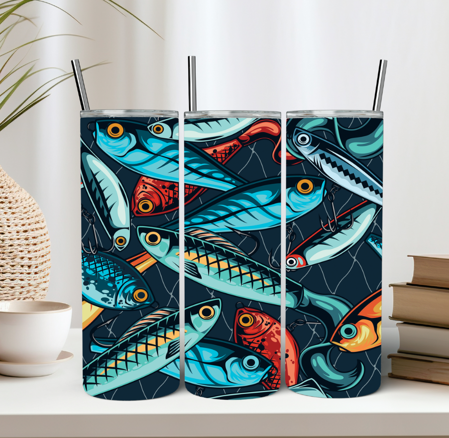 Fishing 20oz Tumbler Gift For Him