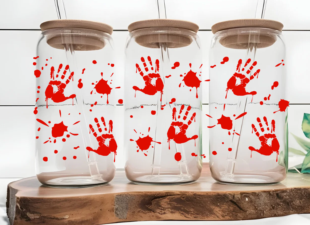 Crime Scene 16oz Glass Can