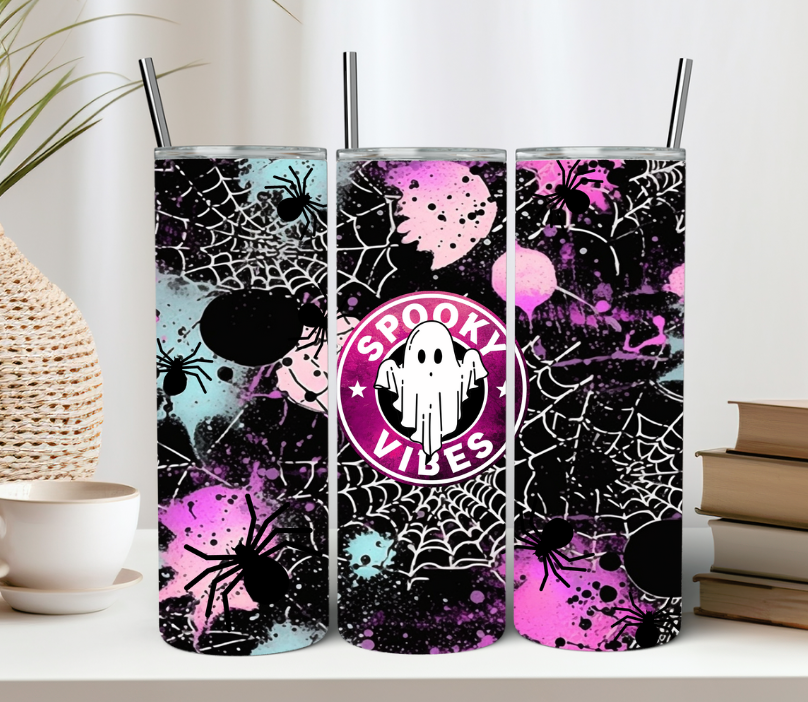 Spooky Vibes Ghost 20oz Tumbler