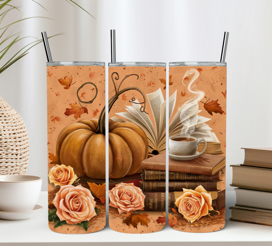 Autumn Book Lover 20oz Tumbler