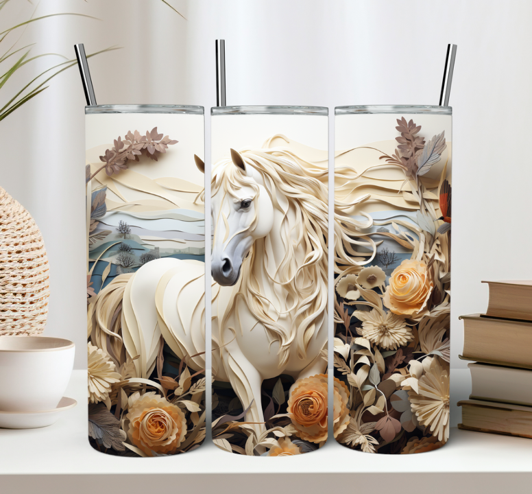 3D Horse Tumbler