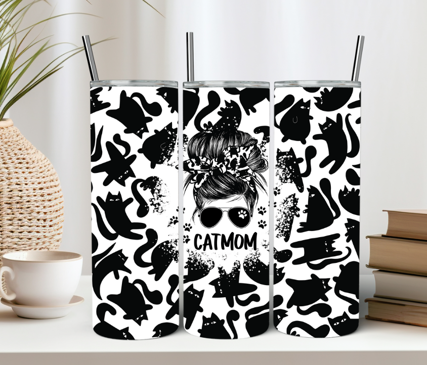 Cat Mom Tumbler