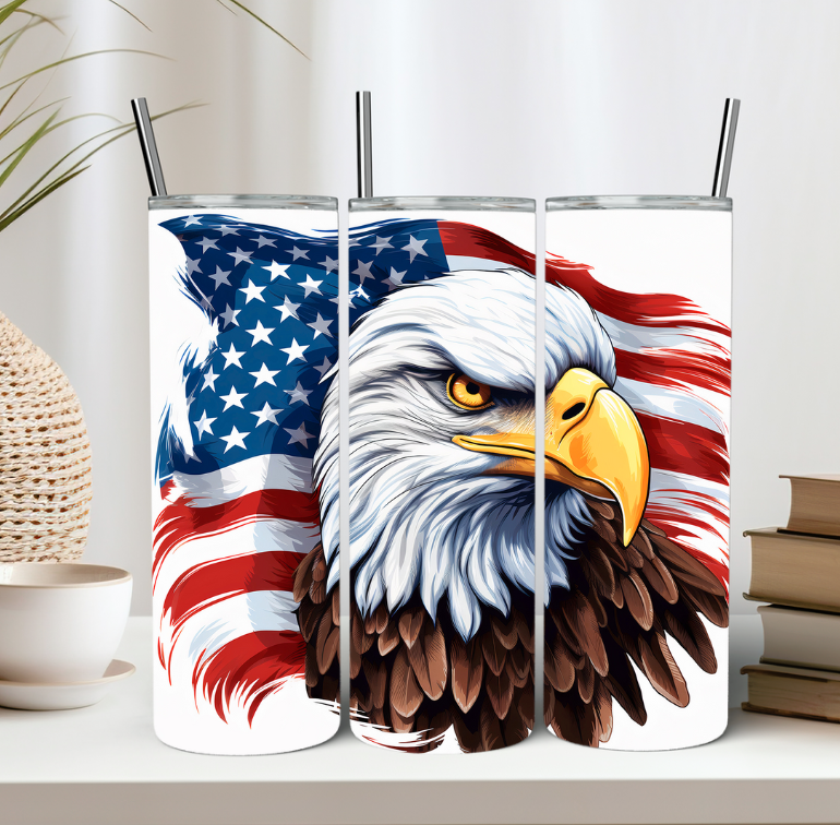 Patriotic Eagle Tumbler