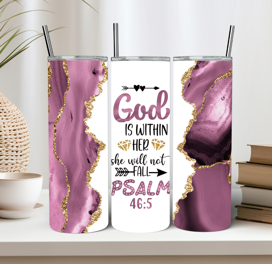 God Is Within Her Tumbler