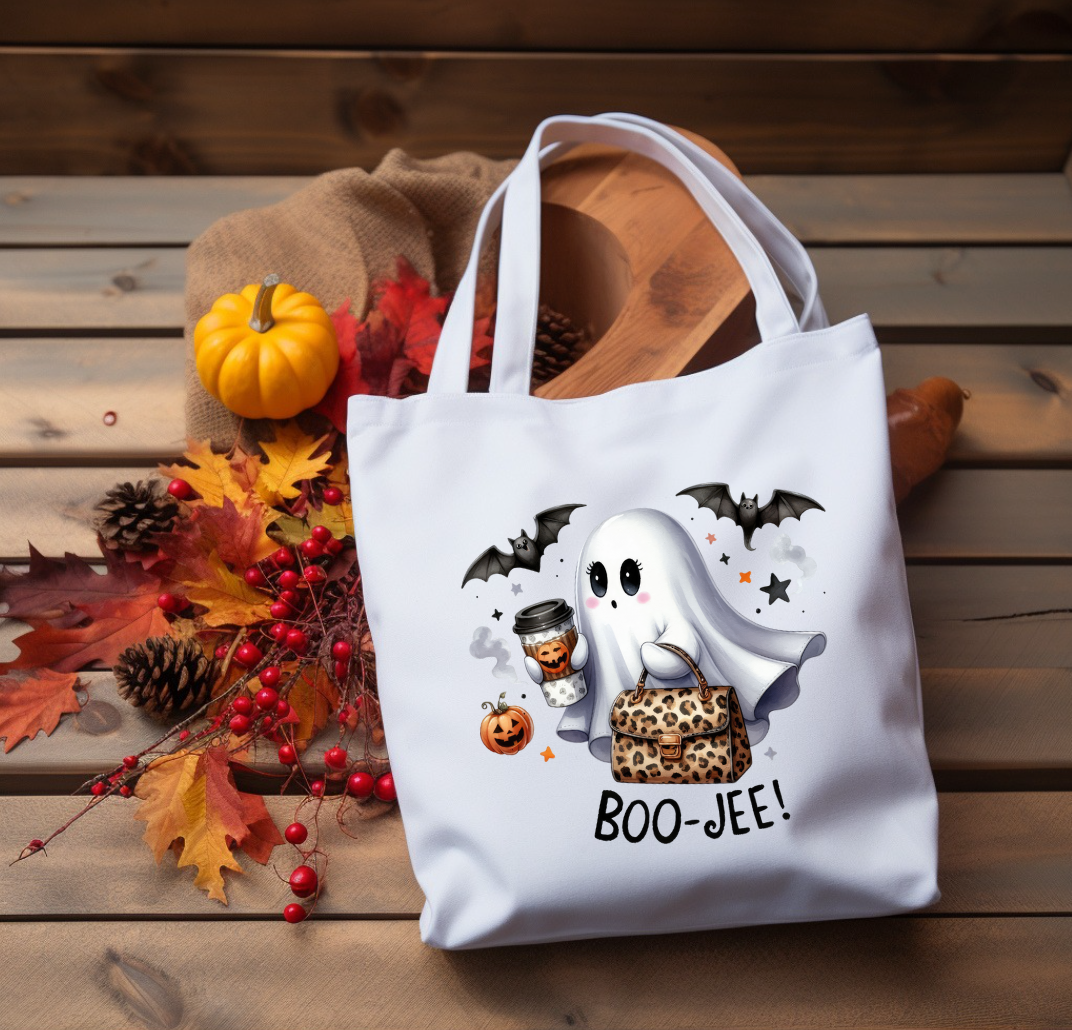 Boo-Jee Ghost Trick or Treat Totebag