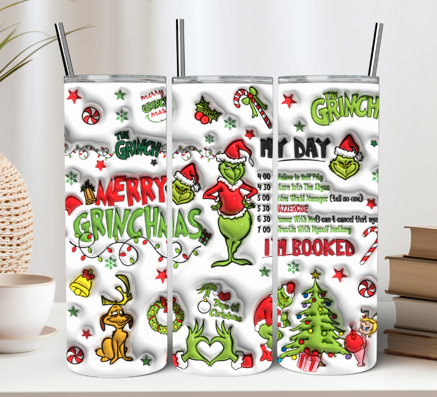My Day is Booked Christmas Tumbler