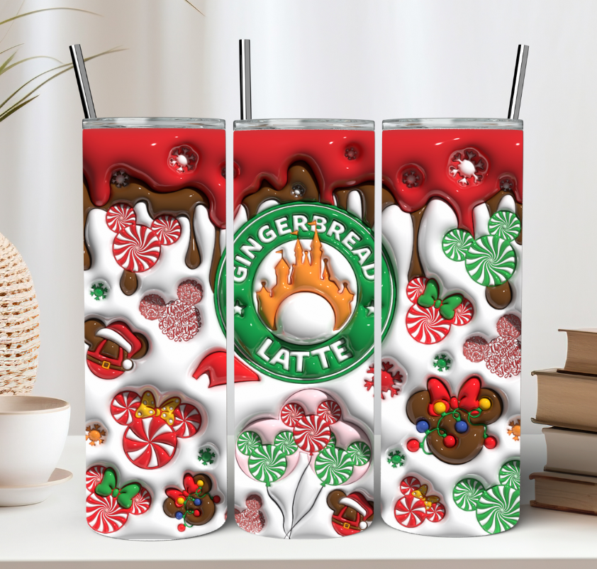 Christmas Gingerbread Mouse Tumbler