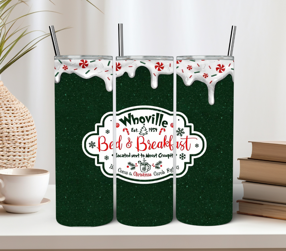 Snow Drip Bed and Breakfast Tumbler