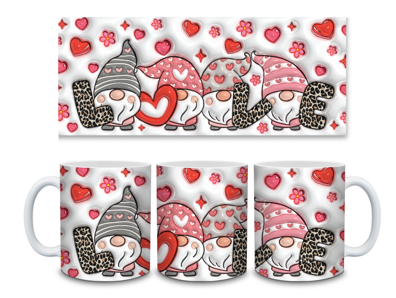 Love Gnomes Valentines 15oz Mug