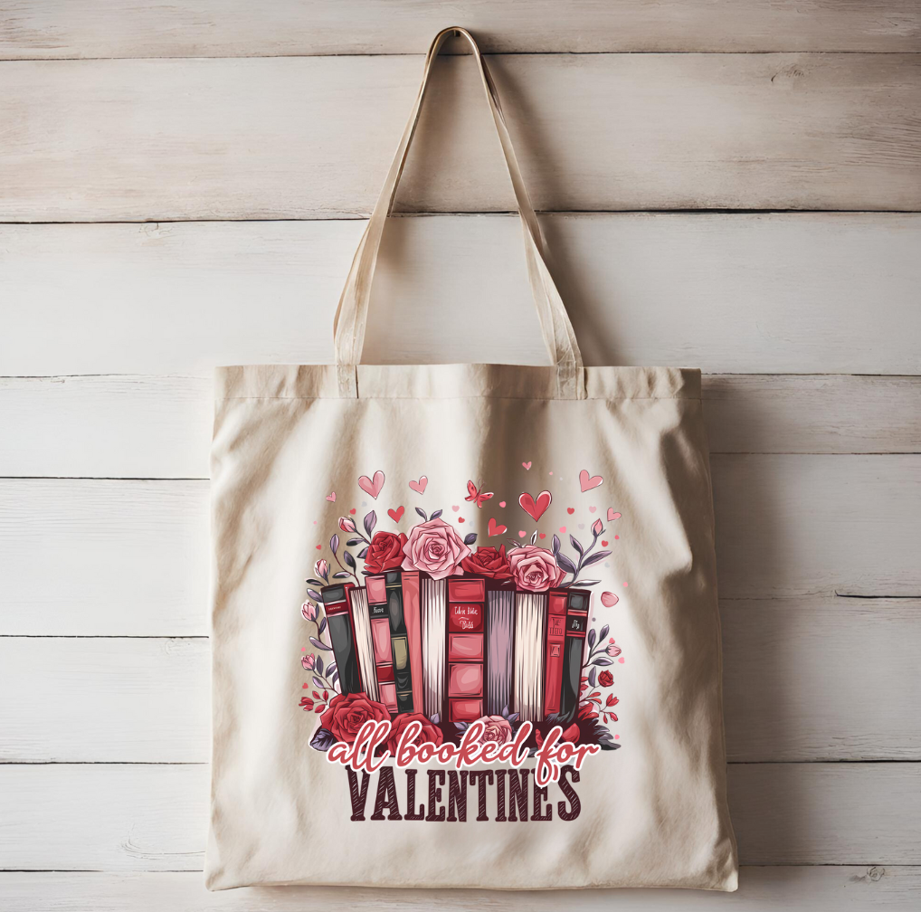 All Booked for Valentines Totebag