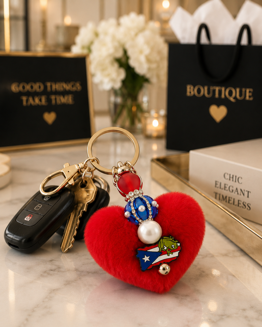 Puerto Rico Coqui Keychain
