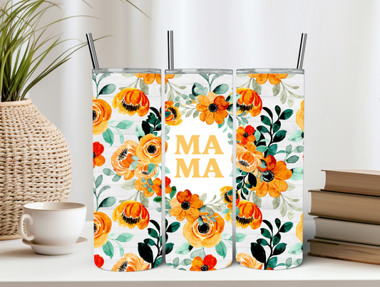 Floral Mama 20oz Tumbler Floral Lovers Gift for Her Floral Spring Mama Tumbler