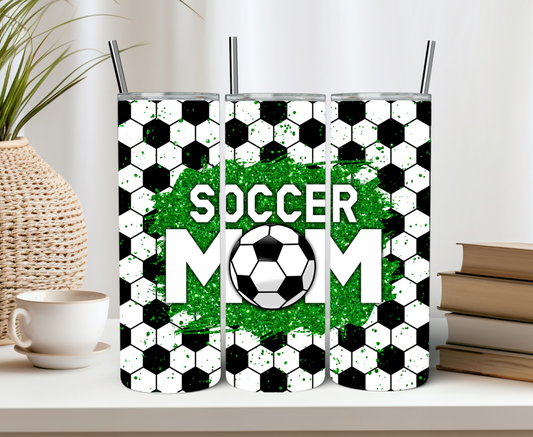 Glitter Soccer Mom 20oz Tumbler