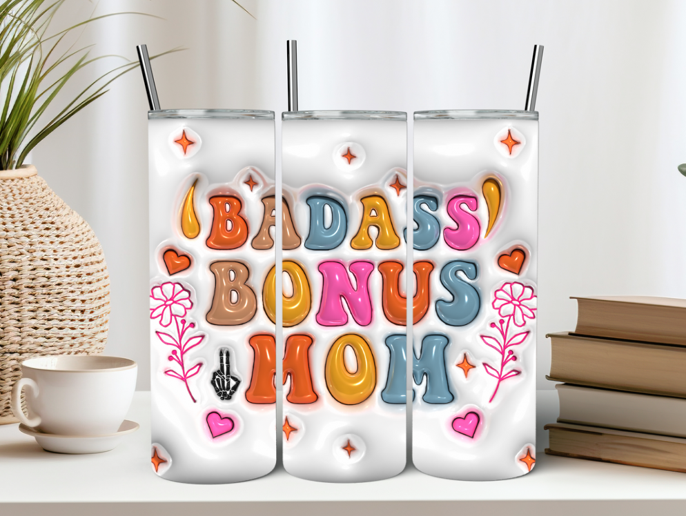 3D Bonus Mom 20oz Tumbler Step Mom Gift