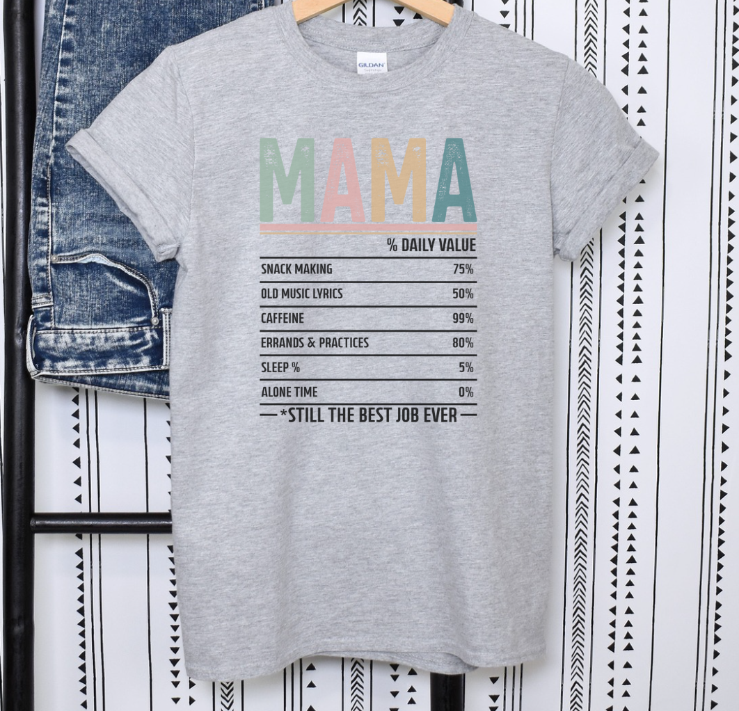 Funny Mama Nutrition Shirt