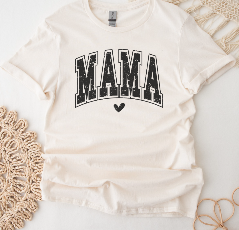 Distressed Mama Heart Shirt