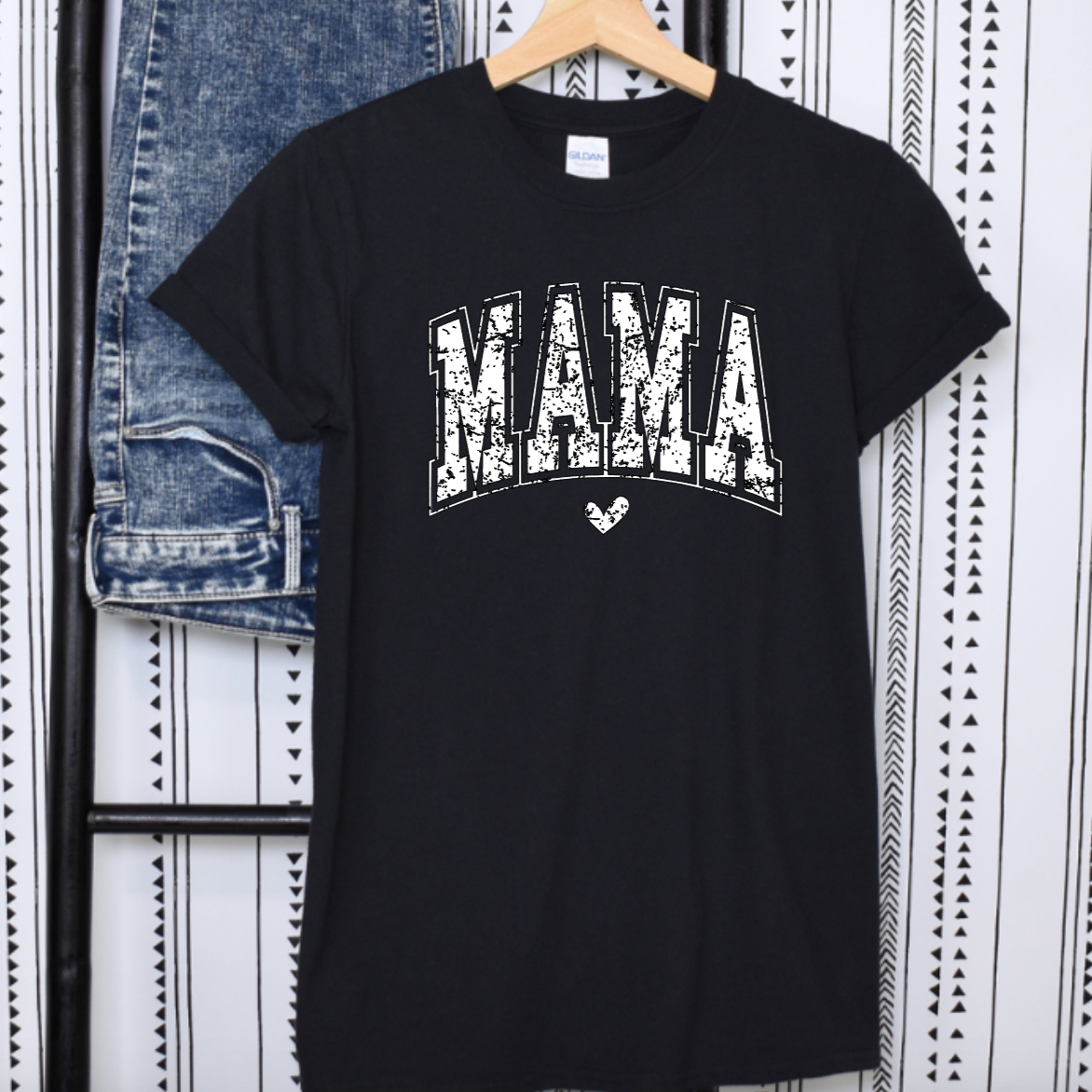 Distressed Mama Heart Shirt