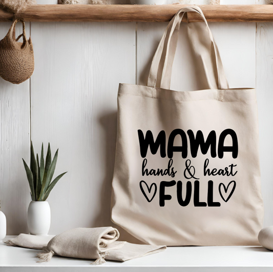 Mama Hands and Heart Full Totebag