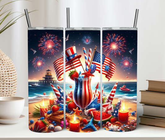 July 4th at the Beach 20oz Tumbler