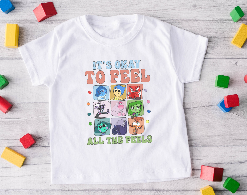 KIDS It's Ok To Feel All The Feels T-Shirt