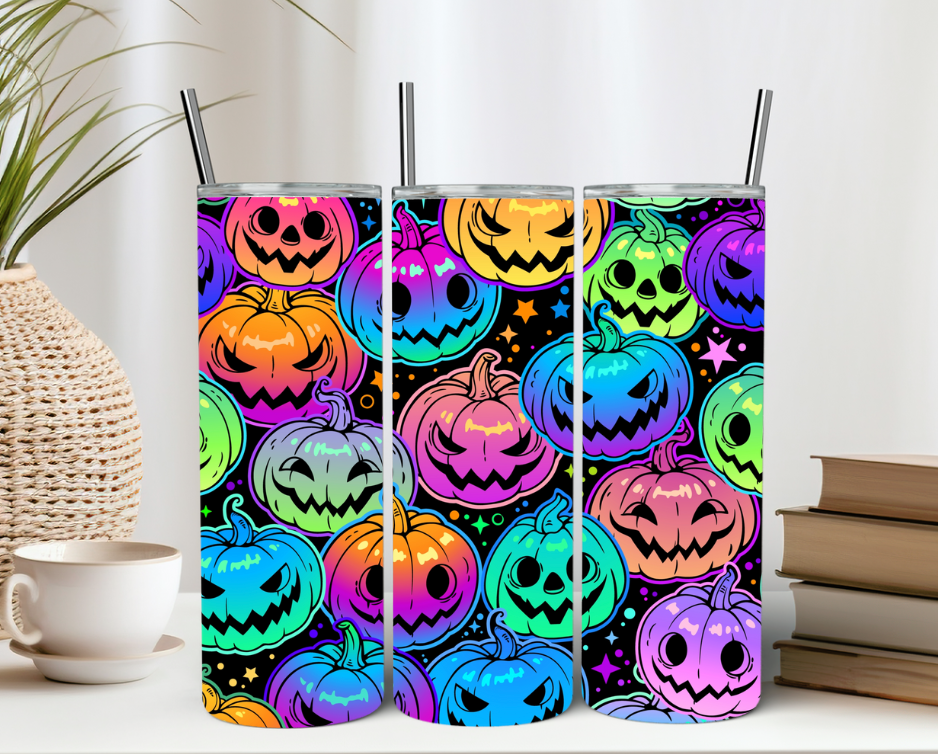 Neon Pumpkin 20oz Tumbler