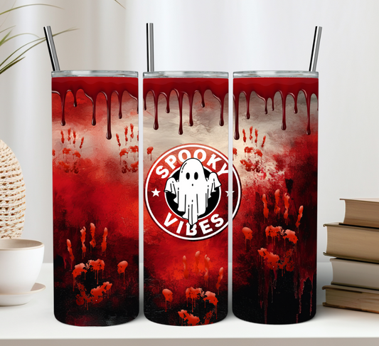 Bloody Spooky Vibes Ghost 20oz Tumbler