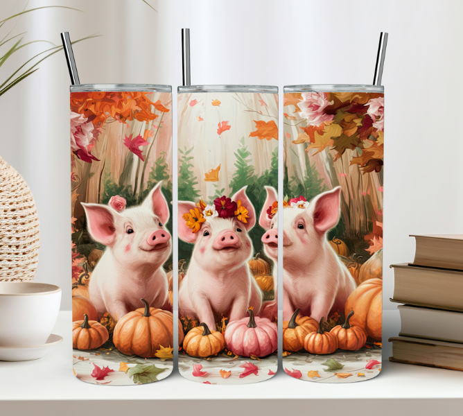 Autumn Piggies 20oz Tumbler