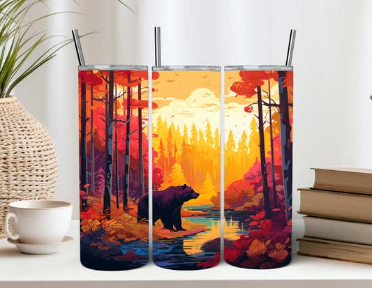 Autumn Bear 20oz Tumbler