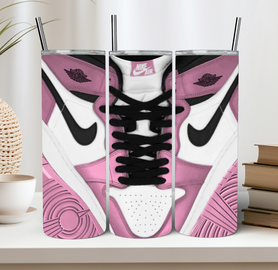 Pink Shoe Tumbler