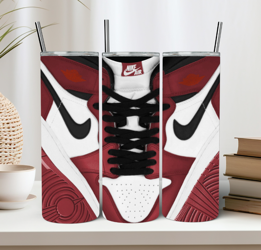 Burgundy Shoe Tumbler