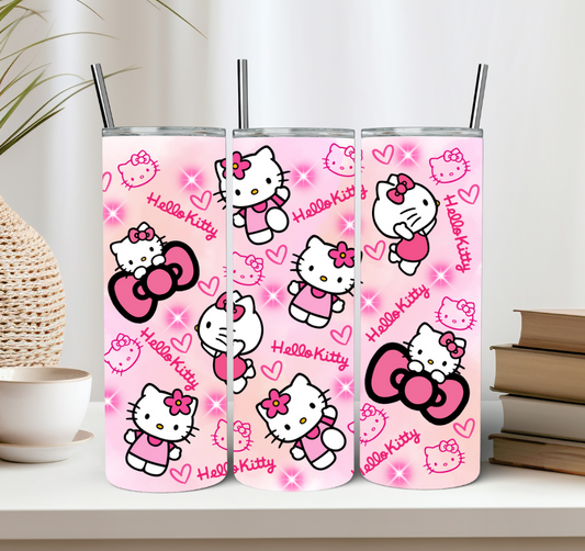 Pink Kitty Tumbler