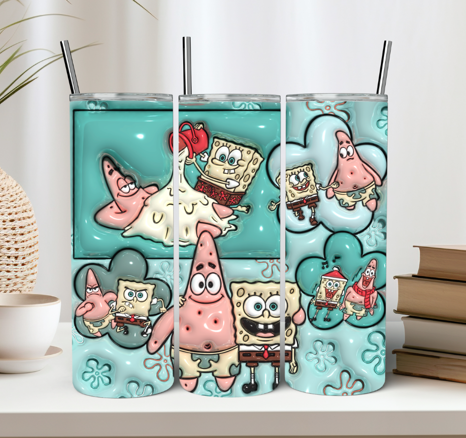 Beach Sponge Friends Tumbler