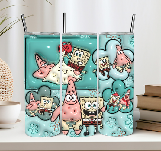 Beach Sponge Friends Tumbler