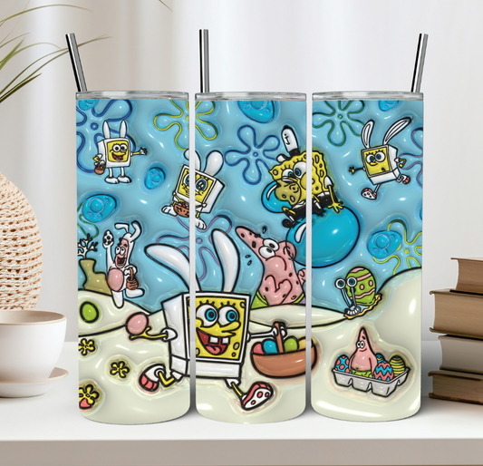 Easter Bunny Sponge Friends Tumbler