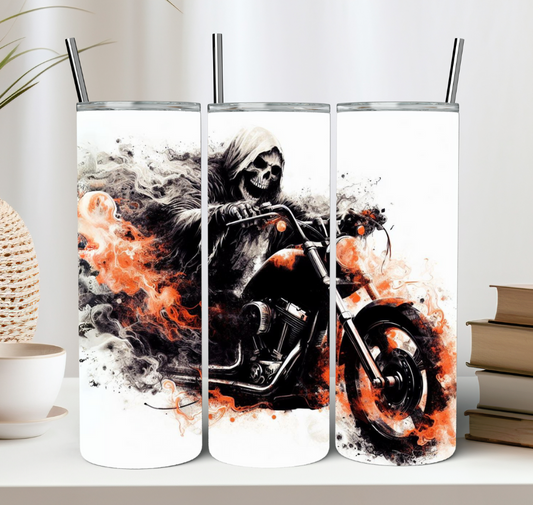 Skeleton Motorcycle Tumbler