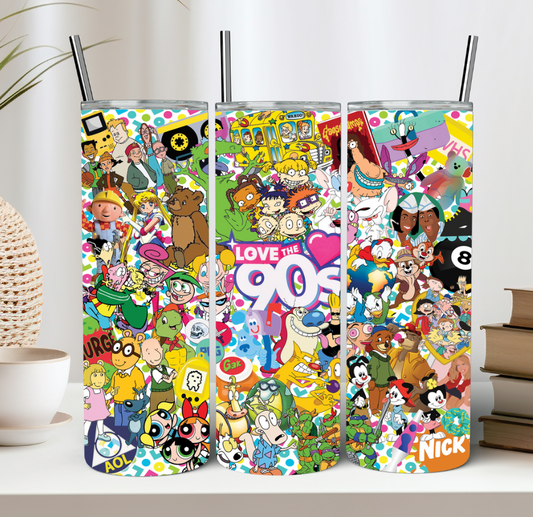 90's Cartoon Tumbler