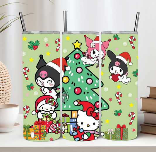 Christmas Kitty Tumbler