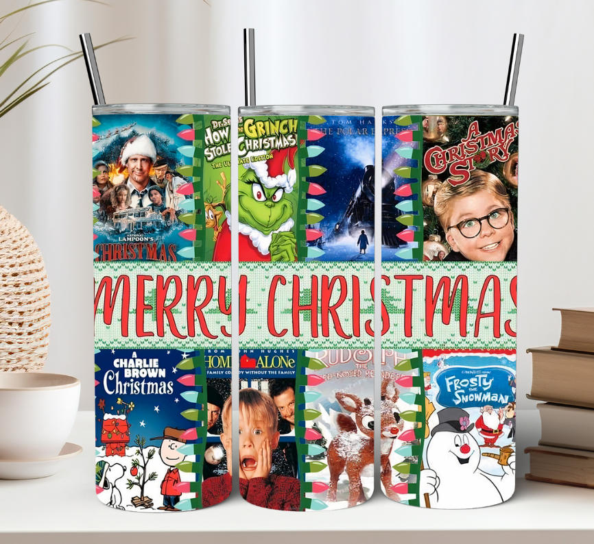 Merry Christmas Movie Tumbler