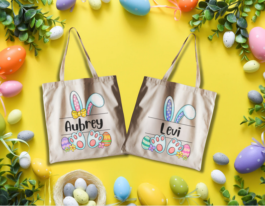 Personalized Easter Totebags