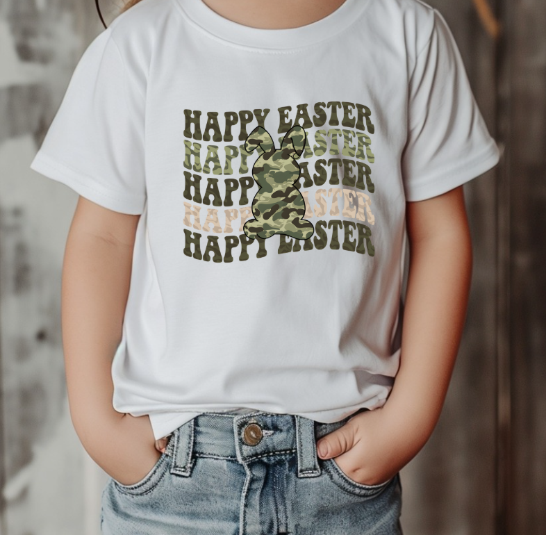Army Bunny Happy Easter Shirt