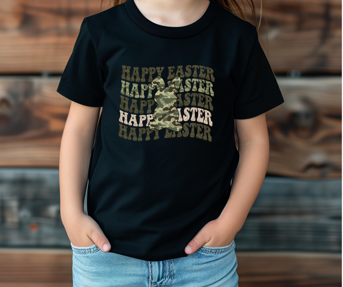 Army Bunny Happy Easter Shirt