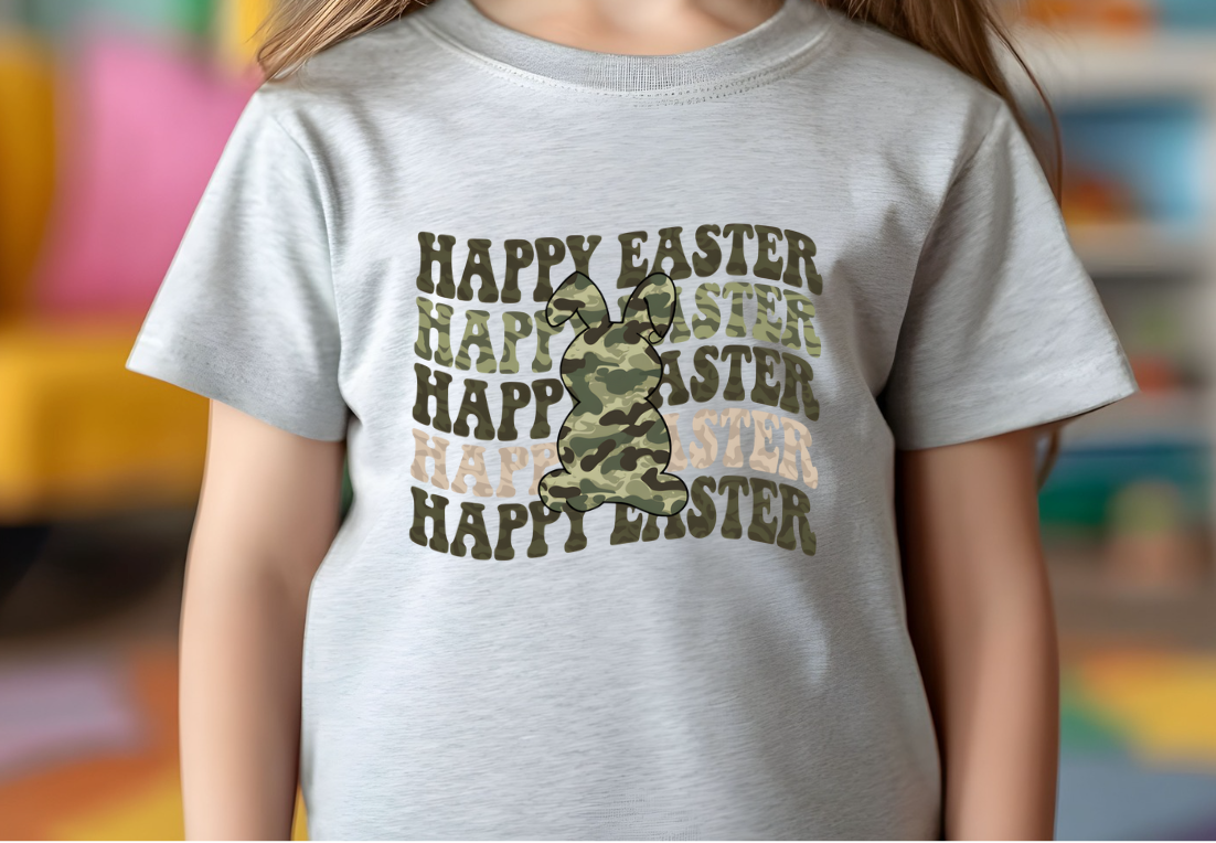 Army Bunny Happy Easter Shirt