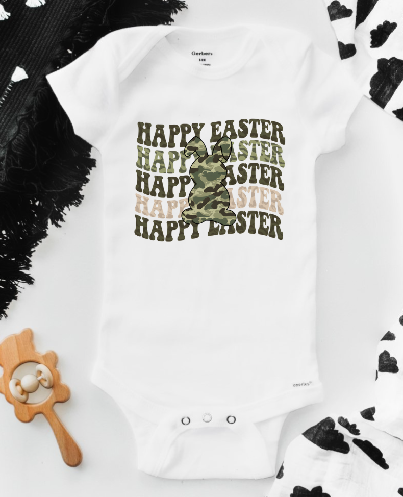 Army Bunny Happy Easter Shirt