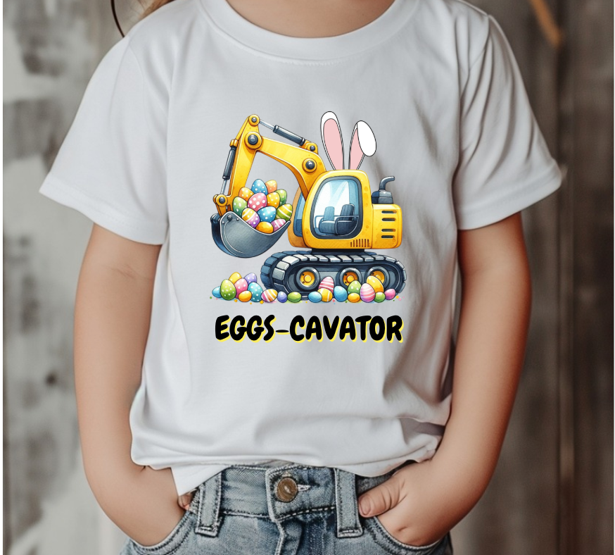 Eggs-Cavator Easter Shirt