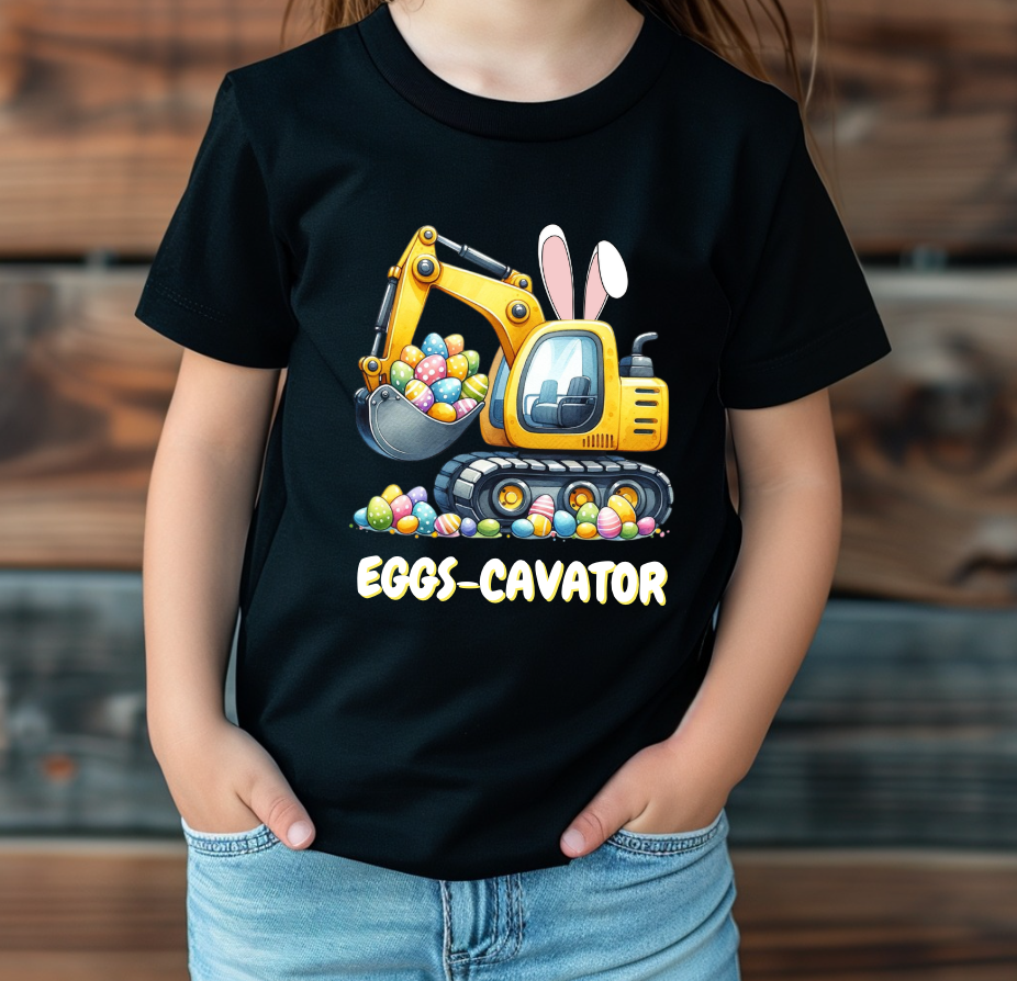 Eggs-Cavator Easter Shirt