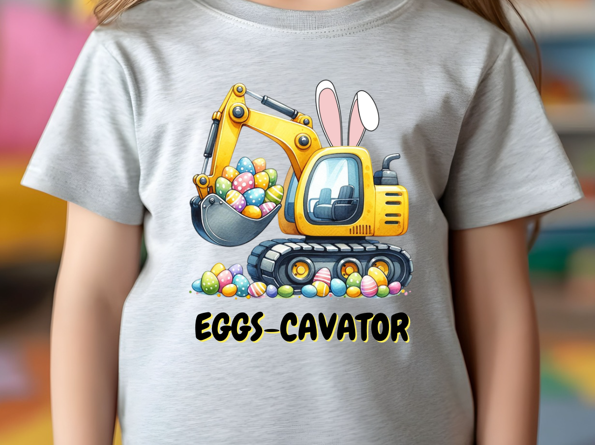 Eggs-Cavator Easter Shirt