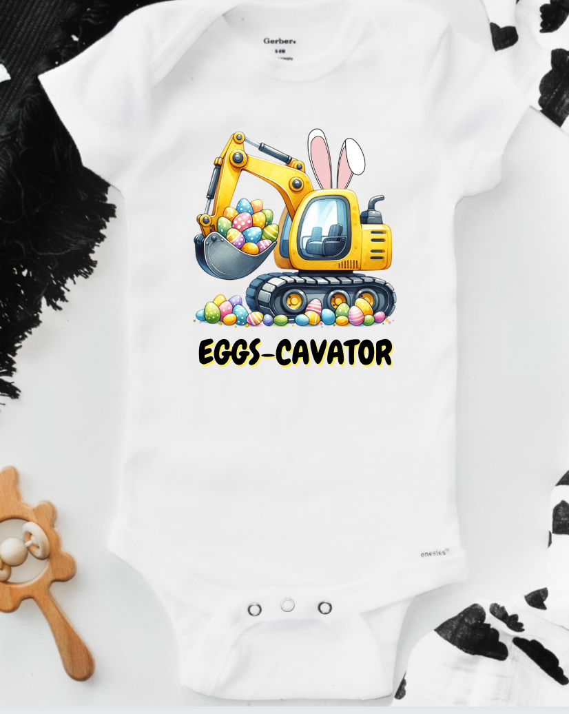 Eggs-Cavator Easter Shirt