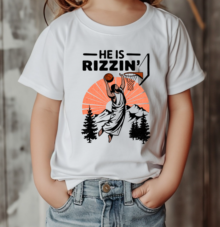 He is Rizzin' Basketball Easter Shirt